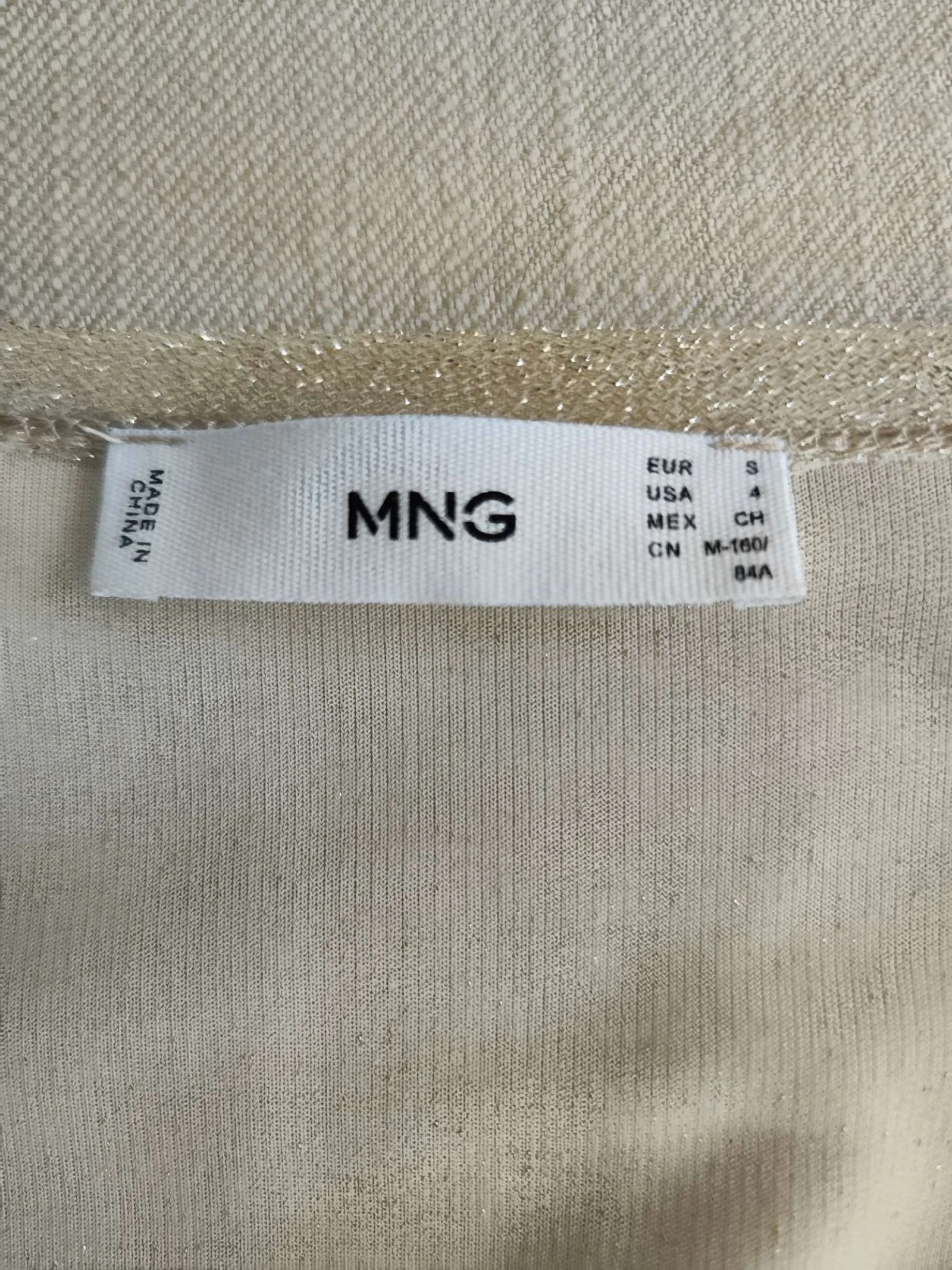 Gouden gedrapeerde jurk van Mango – photo 5